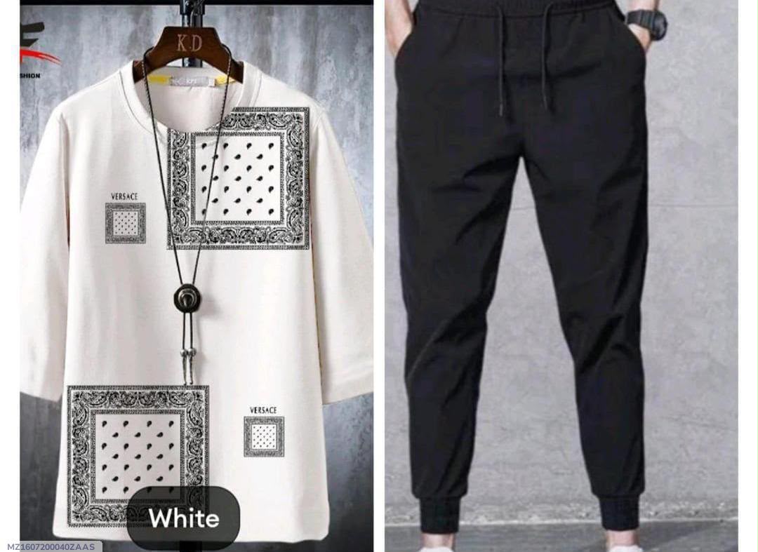 White Bandana Print Tracksuit Co-ord Set