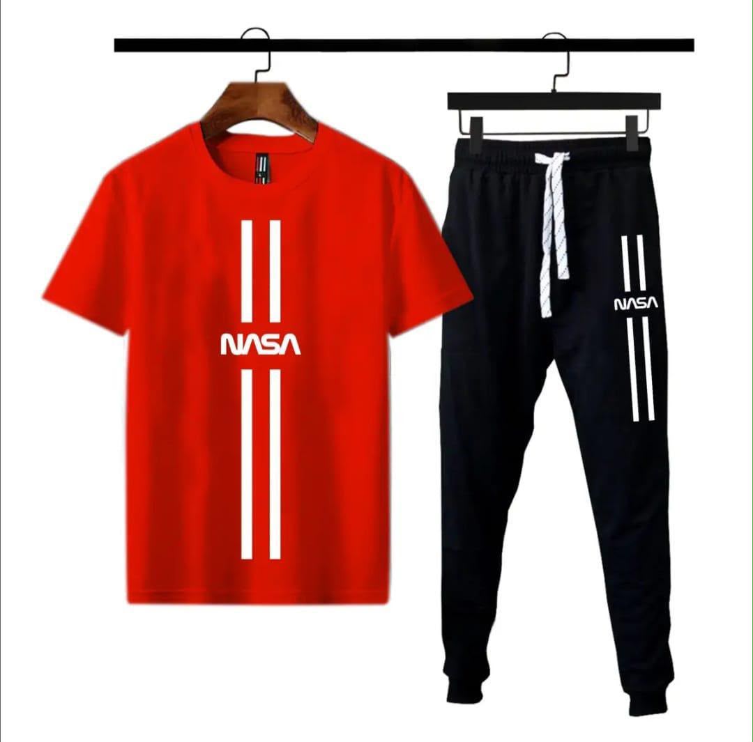 Red NASA Stripe Tracksuit Co-ord Set