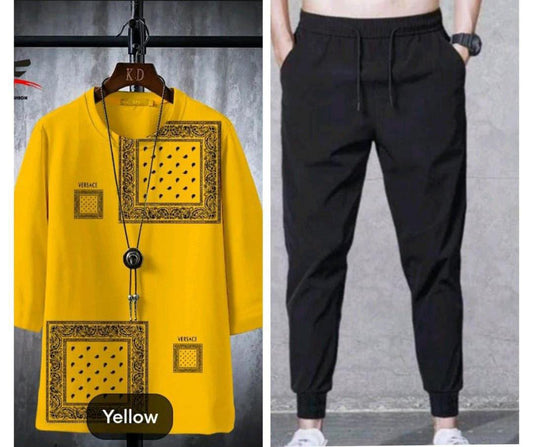 Yellow Bandana Print Tracksuit Co-ord Set