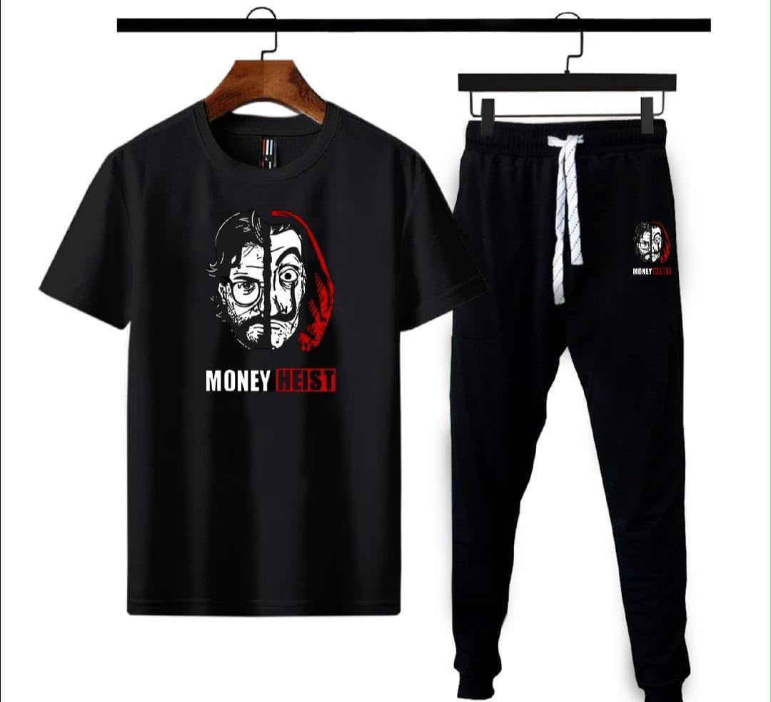 Black Money Heist Tracksuit Co-ord Set