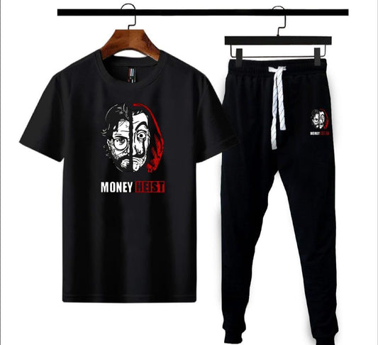 Black Money Heist Tracksuit Co-ord Set