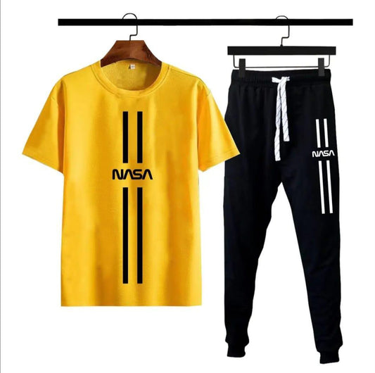 YELLOW NASA Stripe Tracksuit Co-ord Set